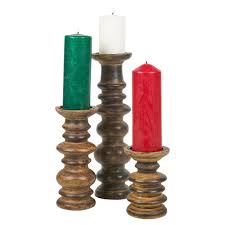 From whimsical animal candle holders to elegant filigree lanterns, there is this pillar candle holder is a modern twist on a rustic design. Home Furniture Diy 15 24 36cm Wooden Candle Holder Pillar Stick Rustic Vintage Decor Church Home Home Decor