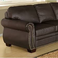 You can place the ottoman on either side of the sofa. Bentley Italian Leather Sectional Sofa Overstock 4685798