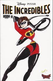 Incredibles-Helen Parr, in Troy Hudson's The Hudson galley Comic Art  Gallery Room