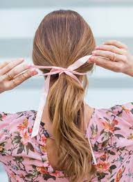 Three Tips For Wearing The Hair Ribbon Ponytail Trend Beauty Hair Ribbon Hair Ribbons Rock Hairstyles