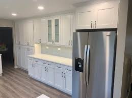 Glacier White Quartz Countertops White Quartz Countertop White Shaker Cabinets Quartz Countertops