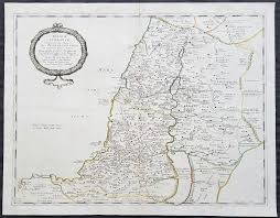 Unlike earlier amphitheaters, the colosseum is a freestanding structure of stone and concrete that uses a complex system of vaults. 1651 Nicolas Sanson Large Antique Map Of Holy Land Judea During Herodi Classical Images
