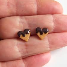 Chocolate Heart Earrings