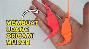 Cara membuat bunga dari kertas origami ini mudah, bisa langsung dicoba. Membuat Udang Origami Mirip Seperti Aslinya How To Fold Shrimp Paper Easy Tutorial Youtube