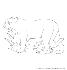 Images of lion for kids. Coloring Page Coloring Pages Cougar