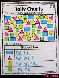 Tally Charts Worksheets And Activities For First Grade Or