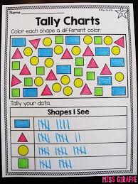 tally charts worksheets and activities for first grade or