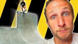 Street skater trys MEGARAMP!!! ( so scary! )