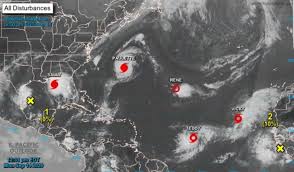 Es el nombre que se da a los vientos huracanados que se trasladan girando girando a gran velocidad. Cinco Ciclones Tropicales Coinciden En El Atlantico Por Segunda Vez En La Historia Verde Y Azul