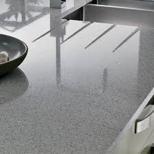 A selection of cabinetry is available, such as clear glazed wall units, which help to break up darker designs for added visual interest. Silestone 1 9m X 20mm Chamfered Edge White Mirror Chip Quartz Island Worktop Howdens