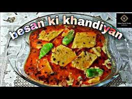 Besan Khandiyan Tasty Khandiyan Recipe In Urdu Hindi Dhokli Ka Salan Khandviyan Recipe Youtube