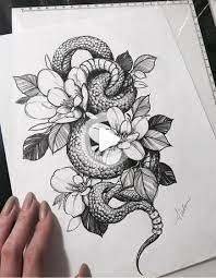Trendy Blumen Tattoo Designs Skizzen Sleeve 63 Ideen Black Snake Tattoo Tattoo Sleeve Designs Tattoo Designs