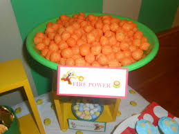 Super Mario Party Fire Power Cheese Balls And Chocolate Yoshi Eggs Super Mario Birthday Party Super Mario Bros Birthday Party Mario Birthday Party
