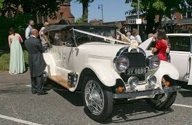 Vintage getaway car for wedding in granite bay, california. 1924 Vintage Convertible Wedding Car