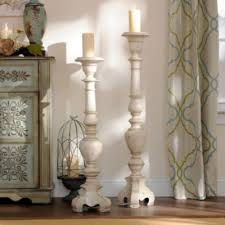 Antique White Floor Candle Holder 36 In Kirklands Floor Candle Holders Floor Candle Tall Candle Holders Decor