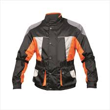 Black And Orange Motorcycle Jacket Mens Armored 3 4 Length Black Orange And Gray Cordura Jacket Motorcycle Racing Jacket Jackets Leather Jackets Women