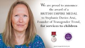 British Empire Medal awarded to Transgender Trend founder in Queen's  Birthday Honours list