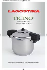 Make sure that your lagostina cookware is made for induction. Lagostina Ticno Manual Pdf Download Manualslib