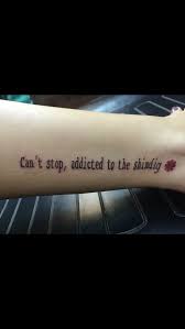 Red Hot Chili Peppers Lyric Tattoo I Had Done Red Hot Chili Peppers Tattoo Red Hot Chili Peppers Inspirational Tattoos