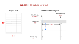 Check spelling or type a new query. Address Labels Our Wl 875 Sized 5160 Labels