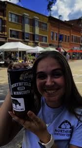 New Stickers at the Northfield History Center! Modelled by designer