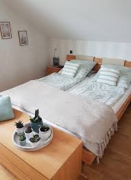 Unser Bett Unter Der Dachschrage Hat Auch Was Gemutl