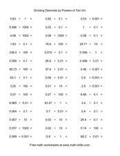 On this page, you will find worksheets on multiplication and division of decimals, mu. Dividing Decimals Lesson Plans Worksheets Lesson Planet
