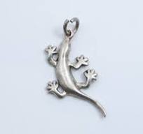 Vintage Sterling Silver Small Gecko Pendant! - Etsy