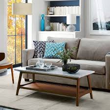 Reeve Mid Century Rectangular Coffee Table West Elm Living Room Coffee Table Living Room Colors