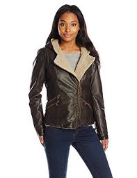 Levi S Women S Assymetrical Sherpa Lined Faux Fur Jacket Want To Know More Click On The Image Leather Jackets Women Faux Fur Jacket Coats Jackets Women
