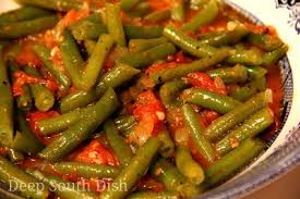 Green Beans And Tomatoes Green Beans Green Bean Recipes Veggie Dishes