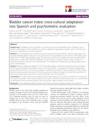 Stage iv means the cancer metastasized, or spread, to another part of the body. Pdf Bladder Cancer Index Cross Cultural Adaptation Into Spanish And Psychometric Evaluation