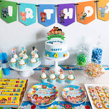 Walmart birthday cakes come in designs to suit people of all ages. Cocomelon Birthday Party Supplies 125 Pcs Birthday Party Decorations Include Happy Birthday Banner Table Cover Toppers Tableware Balloons Walmart Com Walmart Com