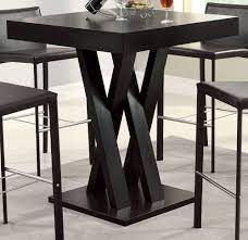 Height of a bar stool seat should be somewhat between 29 and 30 from floor to seat. Square Dining Table Counter Height Pub Bar Bistro Kitchen Furniture Criss Cross Square Dining Tables Dining Table In Kitchen Bistro Kitchen