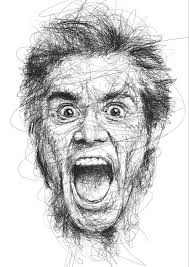 Scribble Style Portraits Of Jim Carrey Capture His Famously Funny Faces Drawing People Scribble Art Realistic Drawings