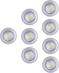 Amazon Com Uotoo Bright Tap Light Wireless Cob Led Push Light Battery Powered Stick On Click Night Light For Closet Cabinet Shed Attic Rv Emergency 8 Pack Home Improvement