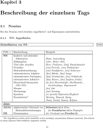 Inhaltsverzeichnis 1 Einleitung 3 2 Das Stts Tagset Ubersicht Zu Pdf Kostenfreier Download
