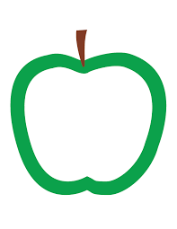 Apple Outlines Apple Outline Apple Unit Study Apple Unit