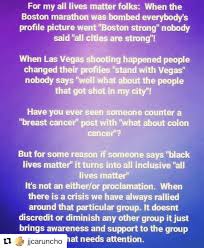 More images for all lives matter quotes » Javier Colon This Found This Great Quote On A Friends Page For Those Who Say All Lives Matter Of Course All Lives Matter The Black Lives Matter Movement Is Not Saying