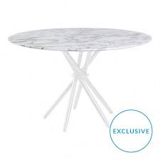 Stix Dining Table In Arabescato Marble With White Base Dining Table Marble Marble Top Dining Table Marble Dining