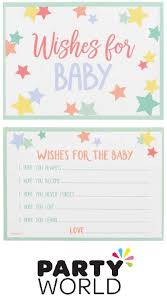Baby Shower Wishes For Baby Advice Cards 24 Party World