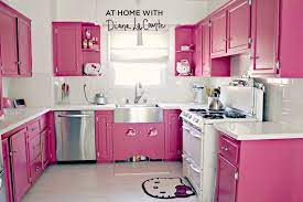 Pink , blue hello kitty cotton fabric.great quality. Cute Hello Kitty Kitchen Design Novocom Top