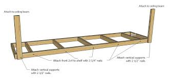 Measure your wood and cut it Overhead Garage Storage Shelf Her Tool Belt
