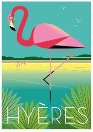 Hyeres Travel Poster Affiche De Voyage Vintage Affiches De Voyage Affiche Vintage