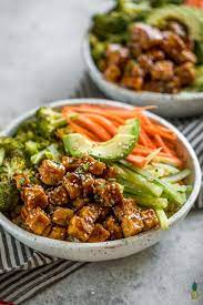 Restaurant Style Teriyaki Tofu Bowls Easy Vegan Recipe Firm Tofu Recipes Vegetarian Recipes Recipes
