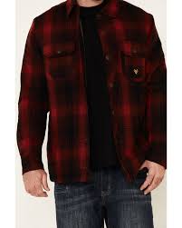 Free swingin' flannel shirts lets you work in comfort. Hawx Men S Red Timberline Sherpa Lined Flannel Work Shirt Jacket Tall Boot Barn