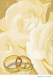 Wedding Invitation Template Yellow Wedding Greeting Blank With Two Rings Or Band Blank Wedding Invitation Templates Blank Wedding Invitations Wedding Greetings