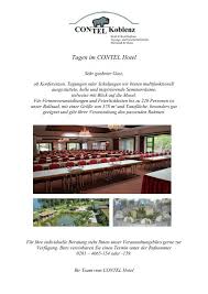 Welcome to hotel haus morjan, your koblenz home away from home. hotel haus morjan aims to make your visit as relaxing and enjoyable as possible, which is why so many guests continue to come back year after year. Tagen Im Contel Hotel Contel Koblenz