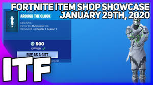 In the item shop, you will find cosmetics for sale on rotation. Fortnite Item Shop Around The Clock Is Back January 29th 2020 Fortnite Battle Royale Youtube