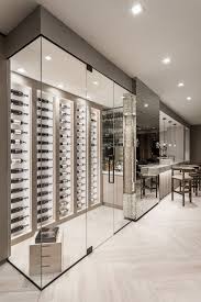 A seamless glass wine room or wine cellar provides a clean modern aesthetic with the added benefit of transparency to display your wine bottles and collection. 60 Modern Wine Cellar Ideas Smart Storage Elegant Cellars